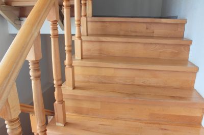 Wooden Banister Installation in Alpharetta, GA